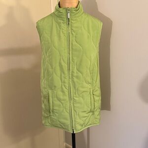 Avenue Light Green Quilted Vest